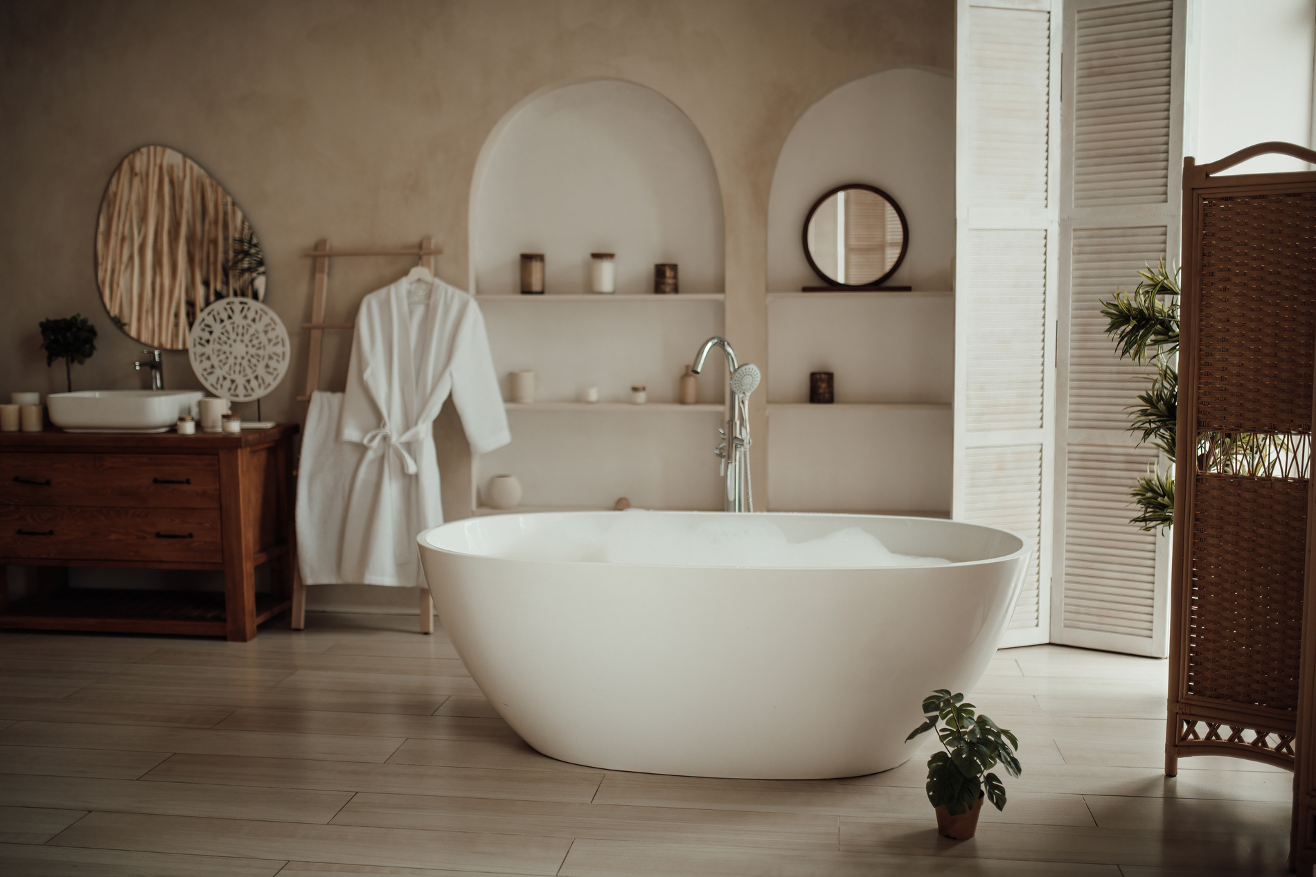 fancy bathroom