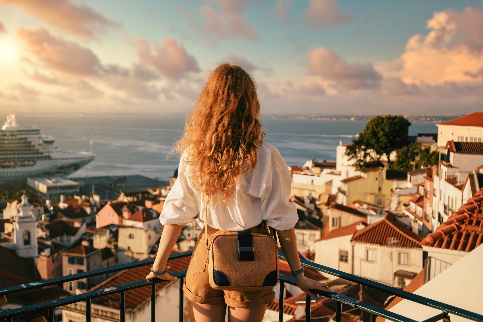 Woman traveling
