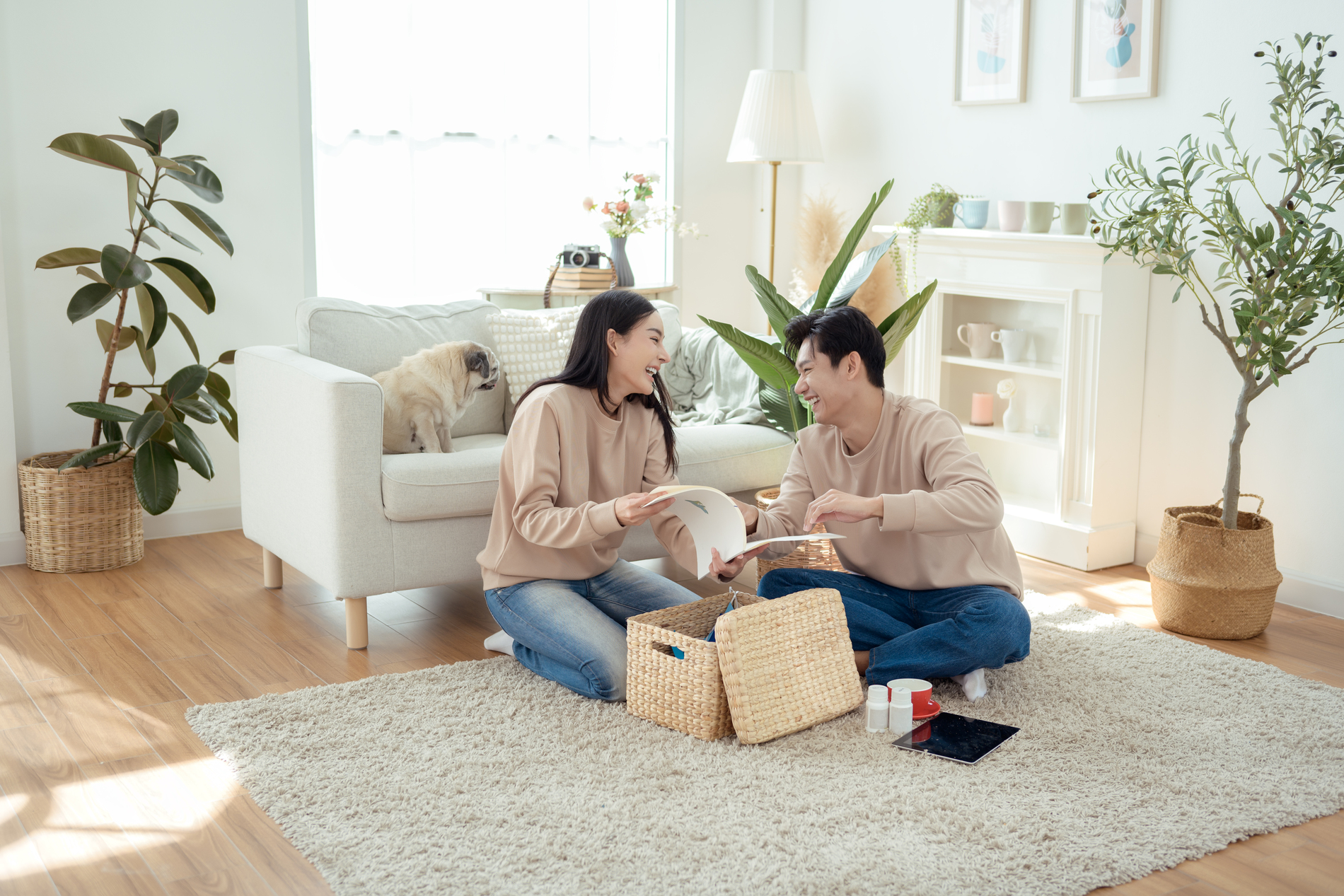 couple sitting together