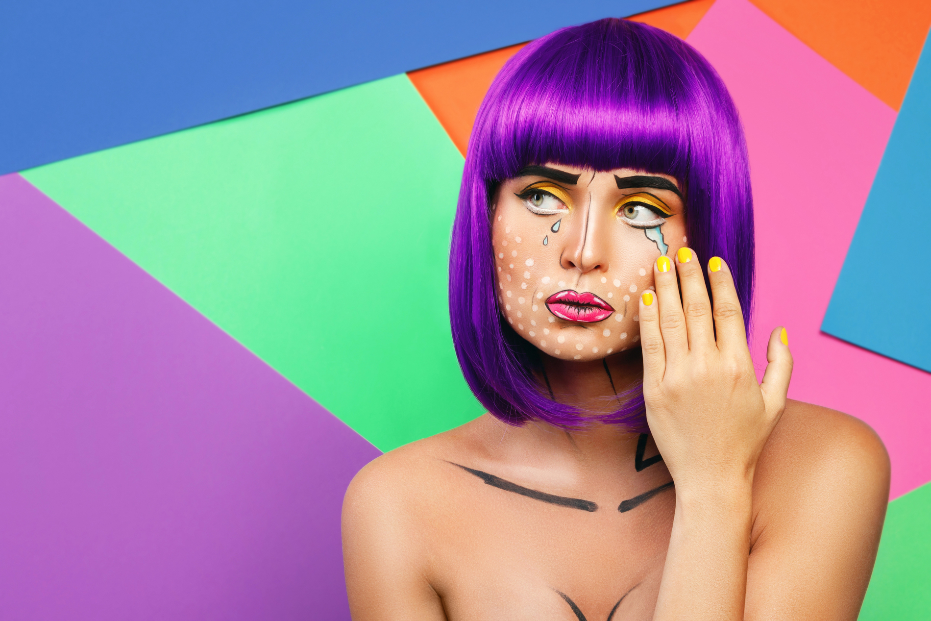 funky makeup